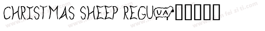 Christmas Sheep Regu字体转换